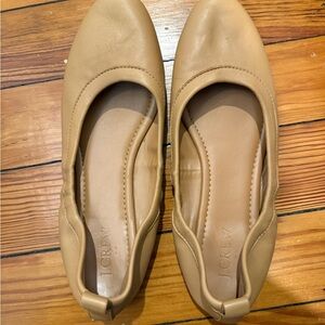 J. Crew Women's Tan Leather Flats